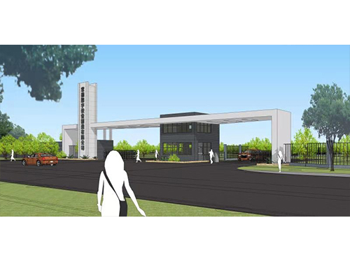 翔宇工业园建设效果图-大门