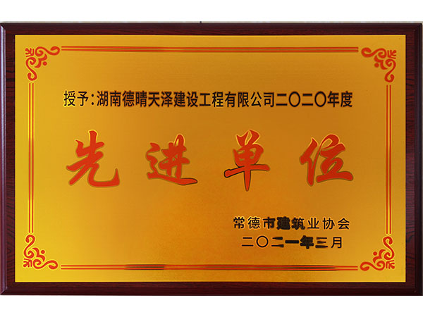 2020年市协会先进单位2021年颁发